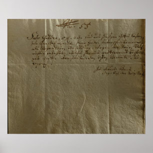 Poster Reçu de rémunération, 17 décembre 1704