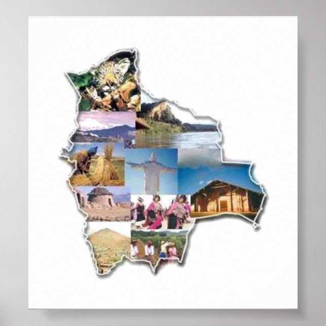 Poster recuerdo de Bolivien (Vorne)