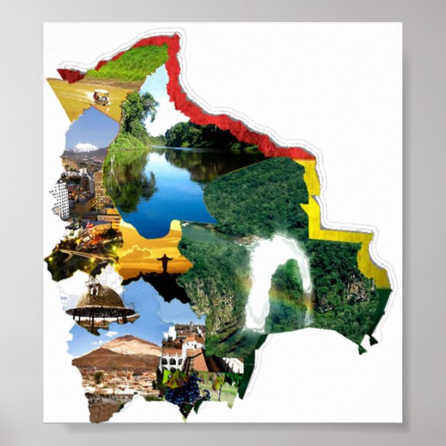 Poster recuerdo de Bolivien (Vorne)