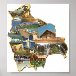 Poster recuerdo de la Bolivie