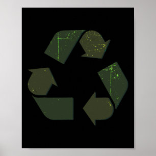 Poster Recyclage Logo Jour des terres Costume Cadeaux Rec
