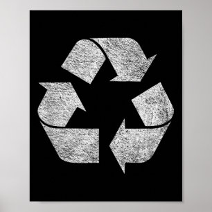 Poster Recycle Symbole Logo Jour des terres Green Deal Cl