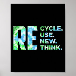 Poster Recycler Réutiliser Renouveler Repenser Crise De l