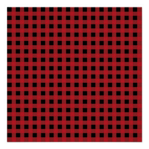 Poster Red Buffalo Plaid Holiday