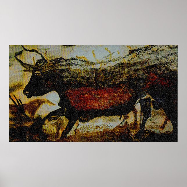Poster Red Bull de Lascaux (Devant)