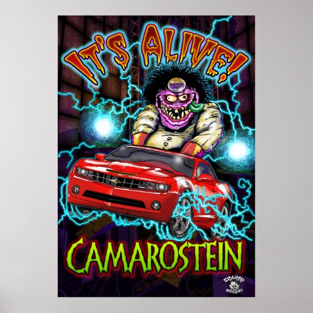 Poster Red Chevy Camaro SS (Devant)