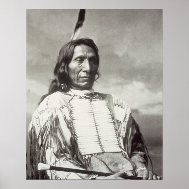 Poster Red Cloud Chief (1822-1909) 1880 (photo b/w) (Devant)