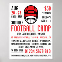 Red Football Helmet, advertising de football