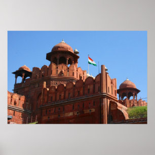 Poster red fort delhi