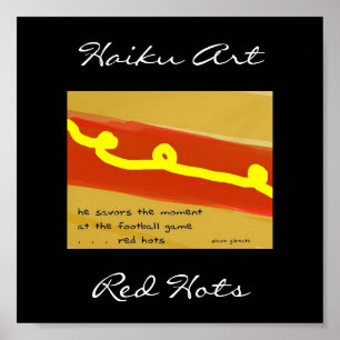 Poster Red Hots Haiku Art Print
