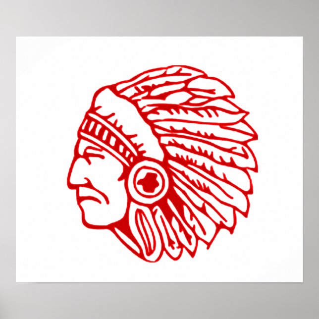 Poster Red Indian (Devant)