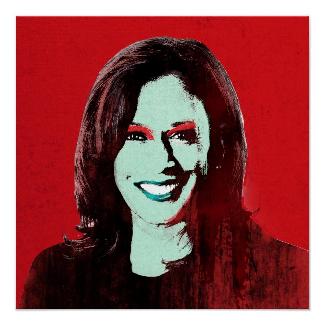 Poster Red Kamala Harris Pop Art (Devant)