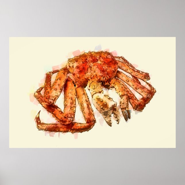 POSTER RED KING CRAB (Devant)