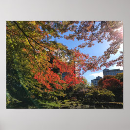 Poster Red Maples au Jardin Japonais