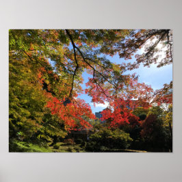 Poster Red Maples au Jardin Japonais