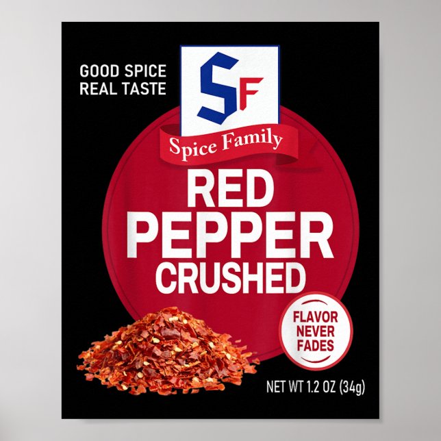 Poster Red Pepper Crushed Sce Group Family Matching Hallo (Devant)