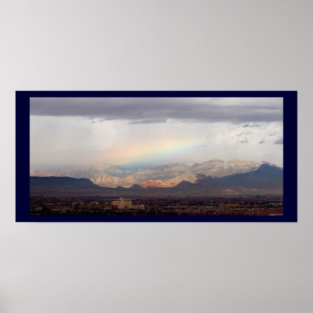 Poster Red Rock Rainbow (Devant)