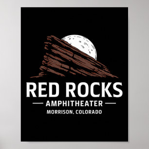 Poster Red Rocks Amphitheatre Morrison Colorado Randonnée