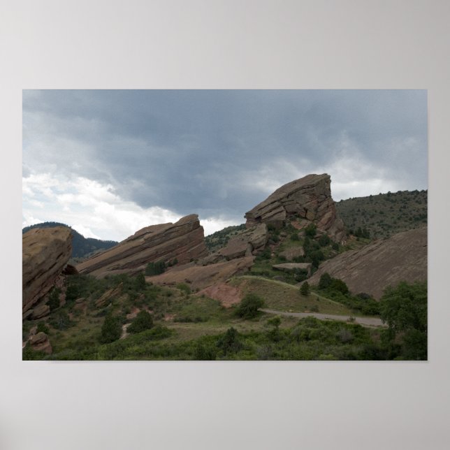 Poster Red Rocks Park Colorado (Devant)