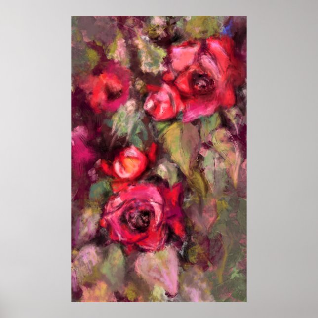 Poster Red Roses (Devant)