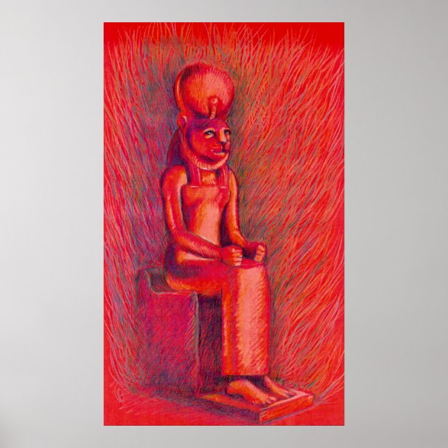 Poster Red Sekhmet (Devant)