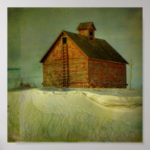 Poster Red Winter Grange