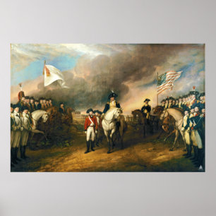 Poster Reddition de seigneur Cornwallis par John Trumbull