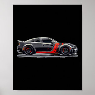 Poster Redeye Dod Srt Chat Muscle Chargeur de voiture Bre