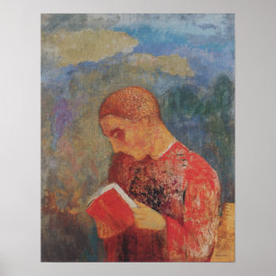 Poster Redon - Alsace Ou Lecture Moine