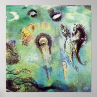 Redon - Chevaux De Mer Sur Le Paysage Sous-Marin 1