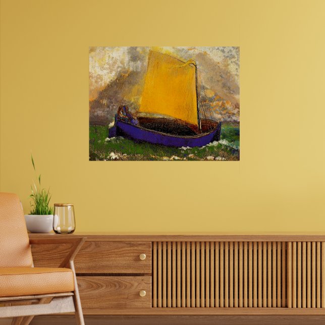 Poster Redon - Le mystérieux Bateau (Salon 2)