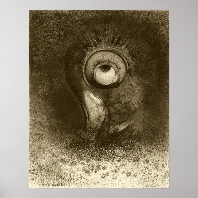 Poster Redon - Première tentative de vision dans Fleur 18 (Devant)