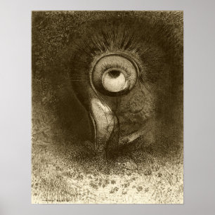 Poster Redon - Première Vision Tentée En Fleur 1883