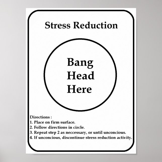 Poster Réduction du stress (Devant)