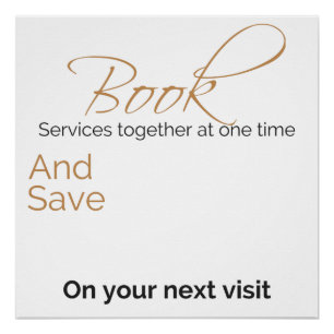 Poster Réduction personnalisable pour plusieurs services