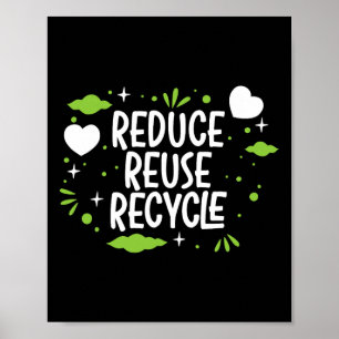 Poster Réduire la réutilisation Recycle Mother Jour des t
