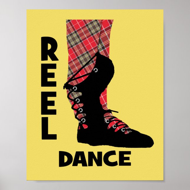 Poster Reel Dance Scottish Country Dance Thème (Devant)