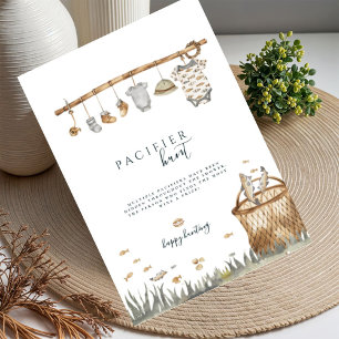 Poster Reel Fun Fishing Pacifier Chasse Baby shower Poste