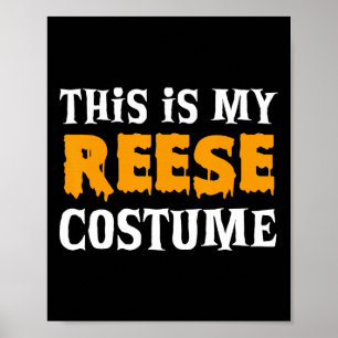 Poster Reese Halloween Costume personnalisé drôle