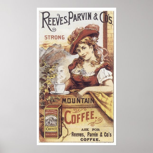 Poster Reeves Parvin Café fort (Devant)