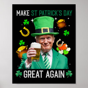 Poster Refaire la Saint-Patrick Grande Encore Leprechaun