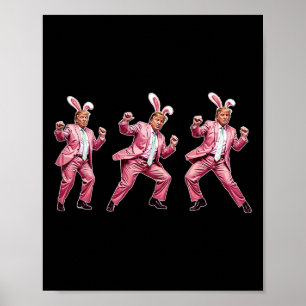 Poster Refaire Pâques Grande Encore Drôle de Lapin Trump