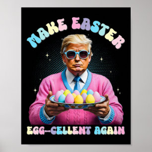 Poster Refaire Pâques Œuf-cellent Encore Drôle de Lapin T