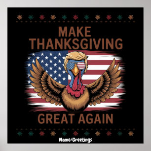 Poster Refaisons la fête de Thanksgiving encore plus gran