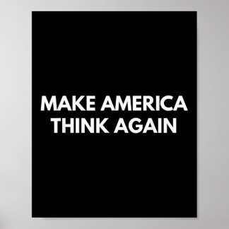 Poster Réfléchir à l'Amérique (chemises anti-Trump)