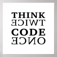 Réfléchissez deux fois au code
