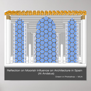Poster Reflection on Moorish Architecture in Spain