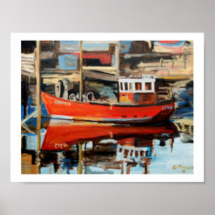 Poster Reflet de bateau