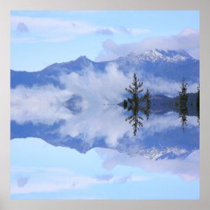 Poster reflets des Trinity Alps......