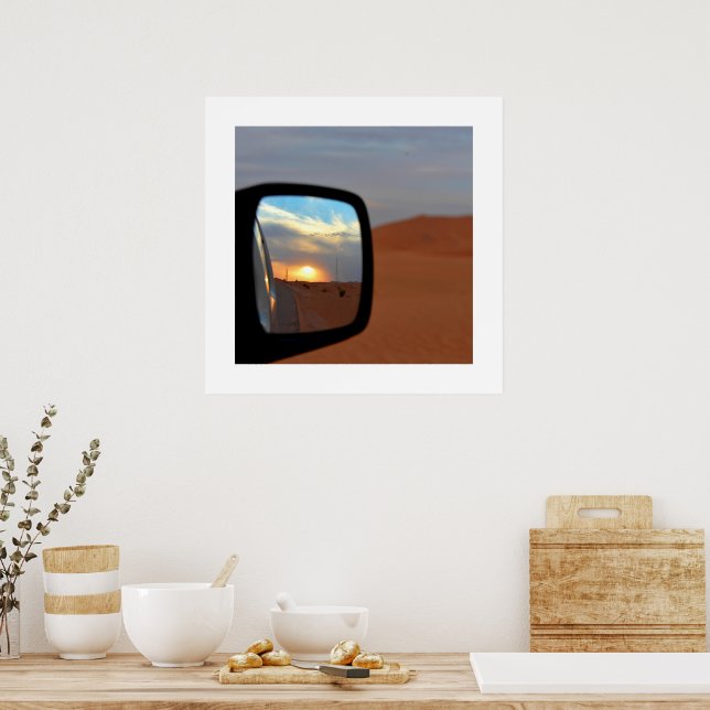 Poster Reflets du désert au coucher du soleil (Cuisine)